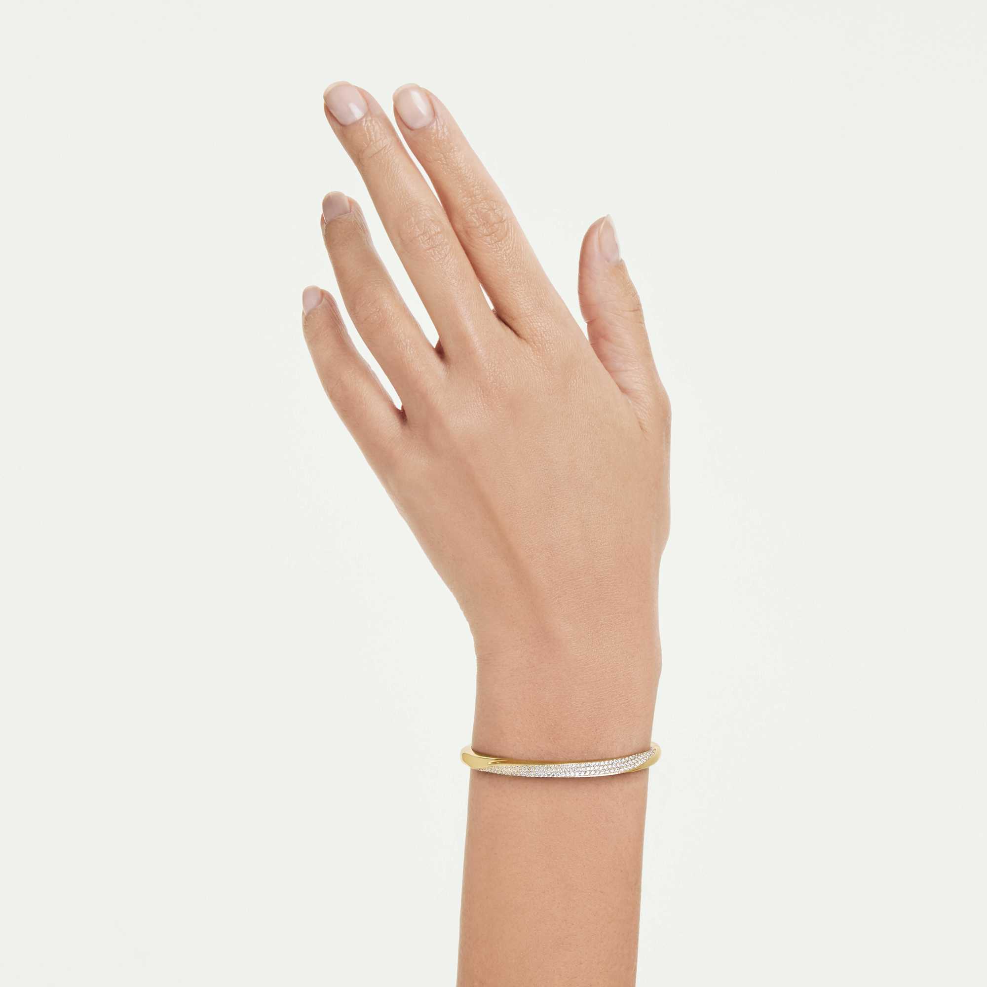 classica-bangle-round-cut-white-sterling-silver-18k-gold-finish-swarovski-5743629