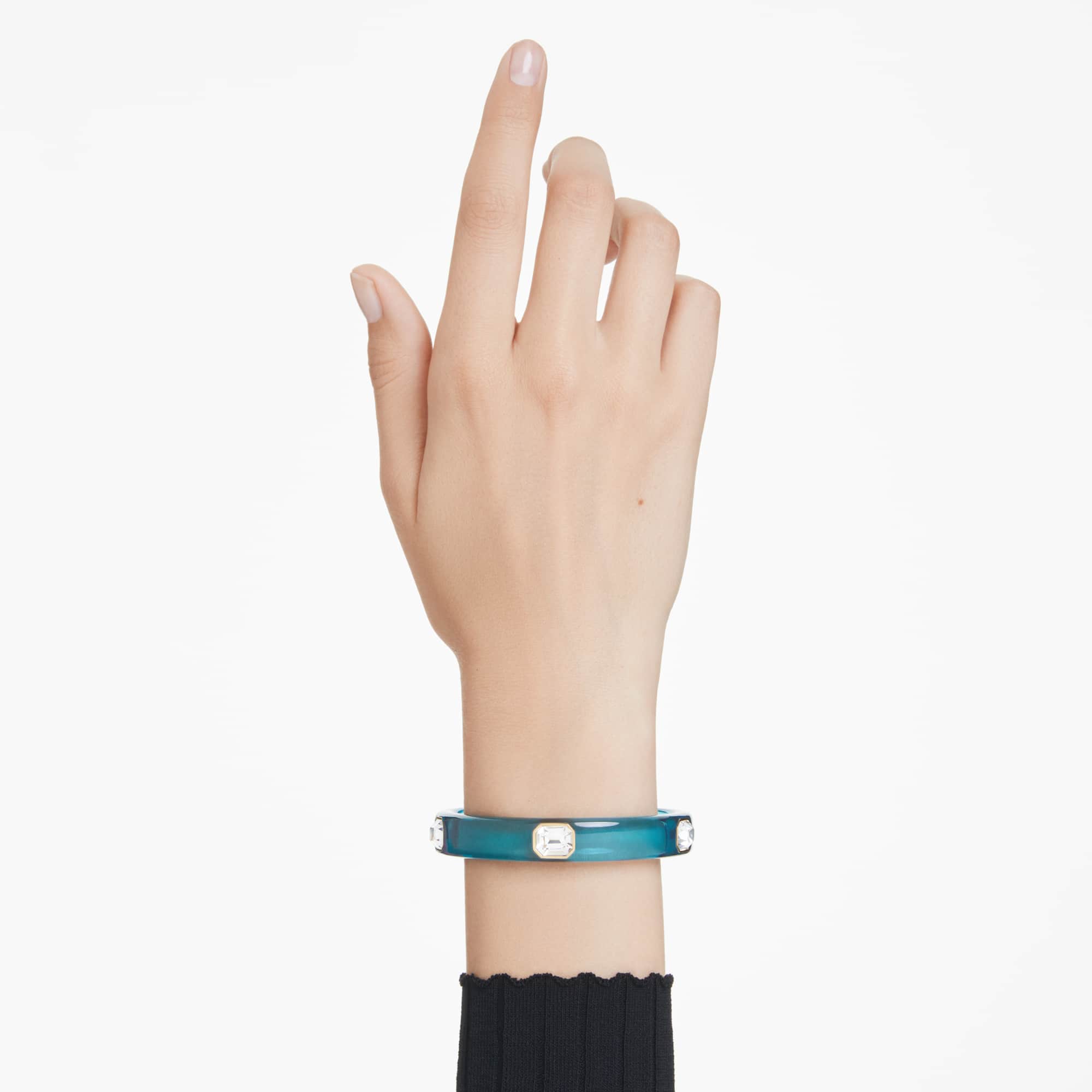 dulcis-bangle-octagon-cut-blue-18k-gold-finish-swarovski-5714389