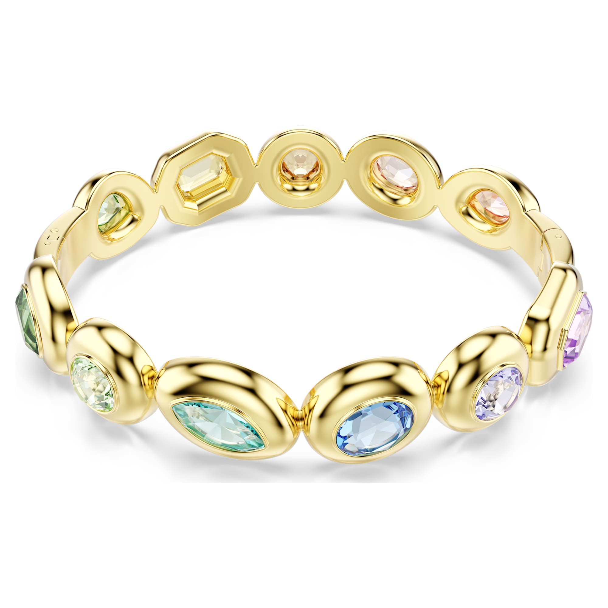 gema-bangle-mixed-cuts-multicolored-18k-gold-finish-swarovski-5737447