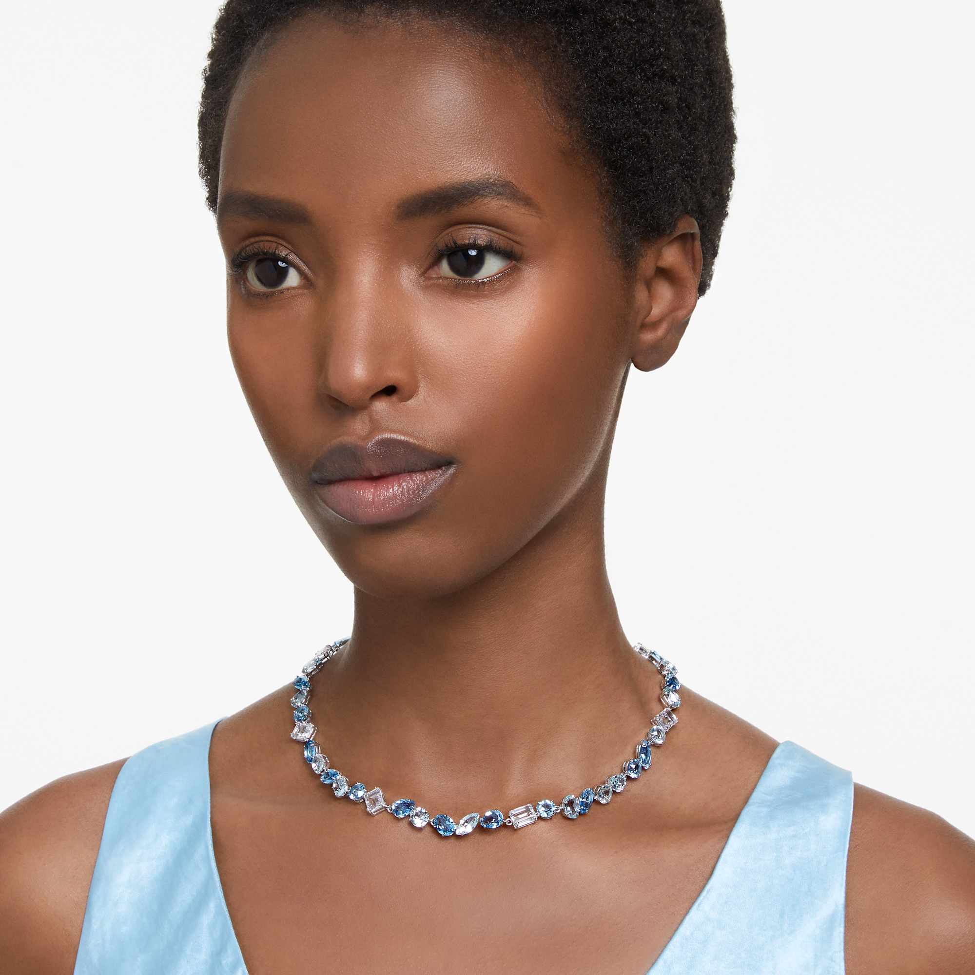gema-necklace-mixed-cuts-blue-rhodium-plated-swarovski-5666007