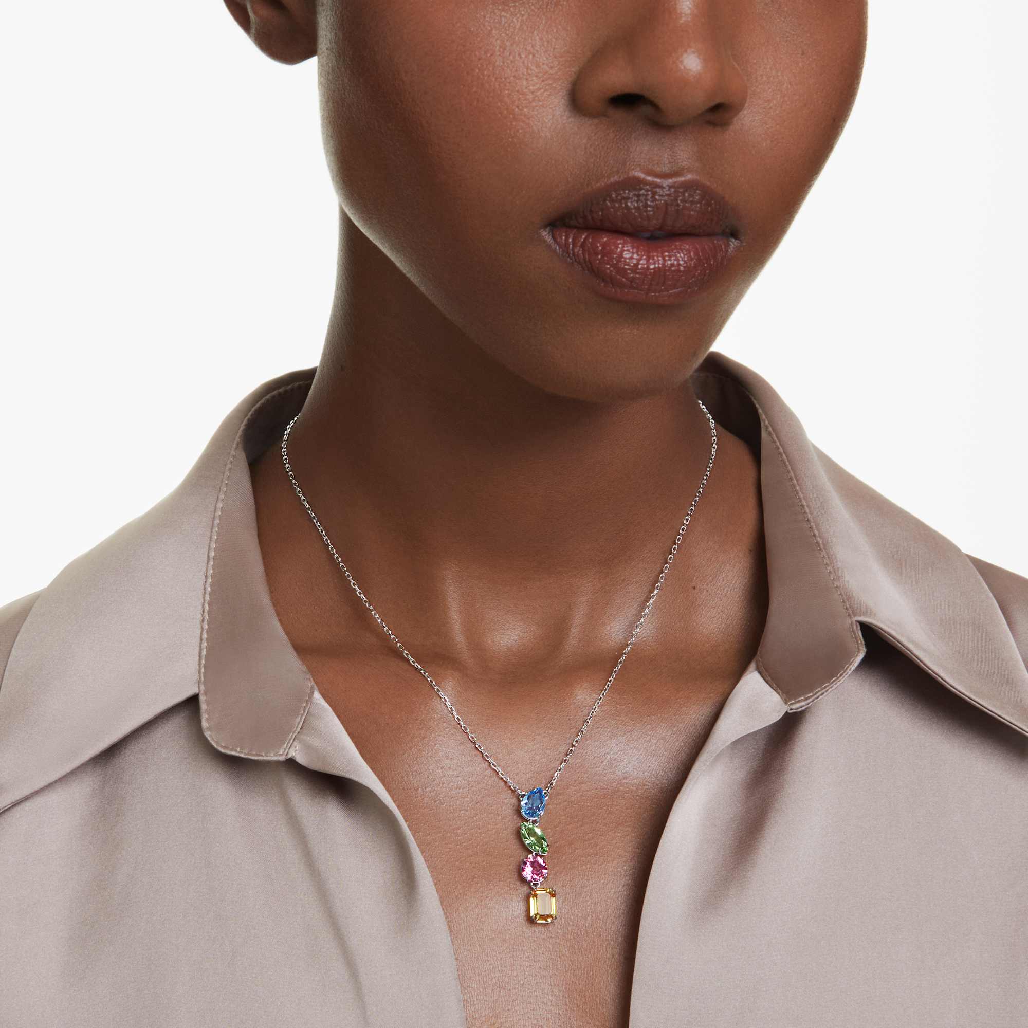 gema-y-pendant-mixed-cuts-multicolored-rhodium-plated-swarovski-5692421