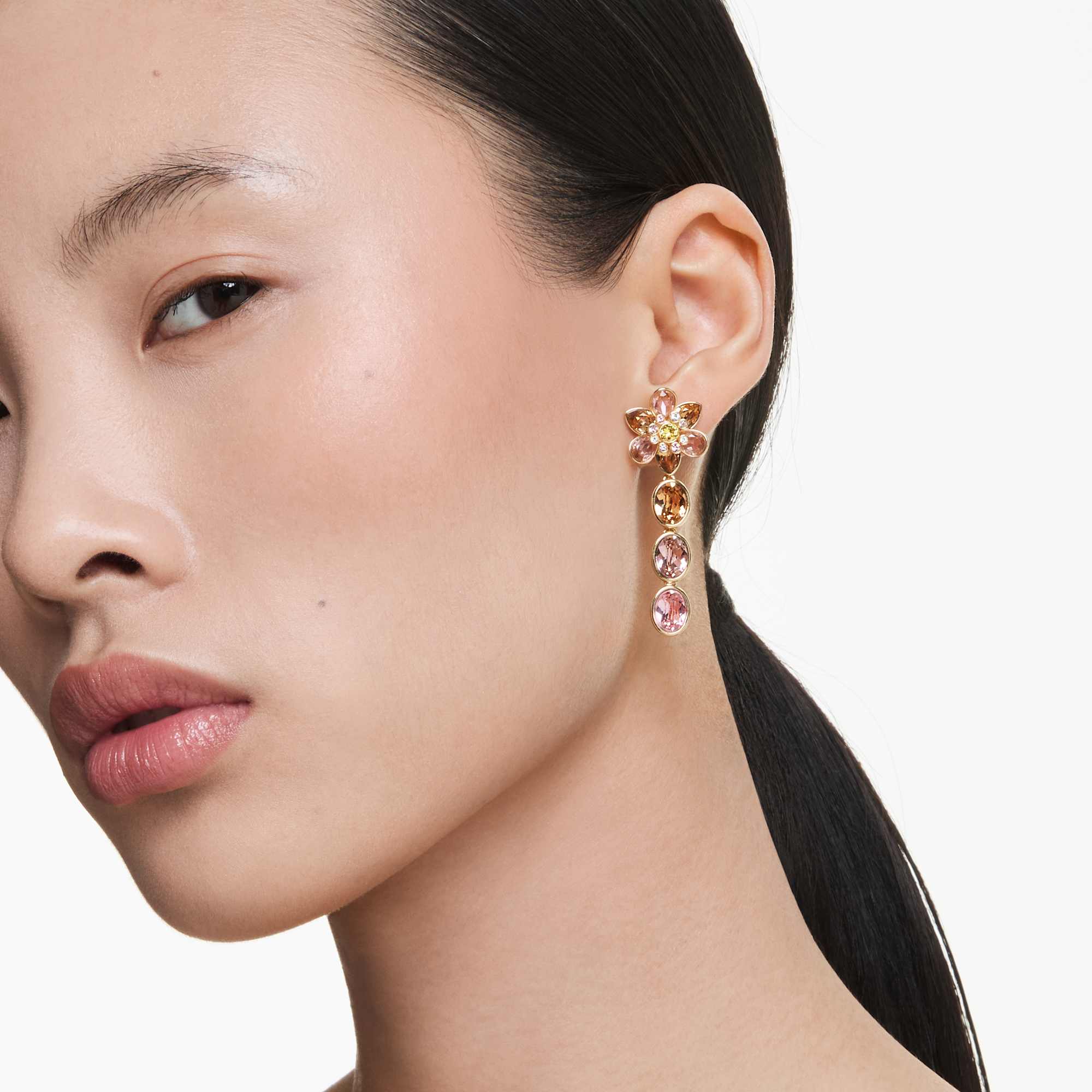idyllia-drop-earrings-mixed-cuts-flower-multicolored-18k-gold-finish-swarovski-5732381
