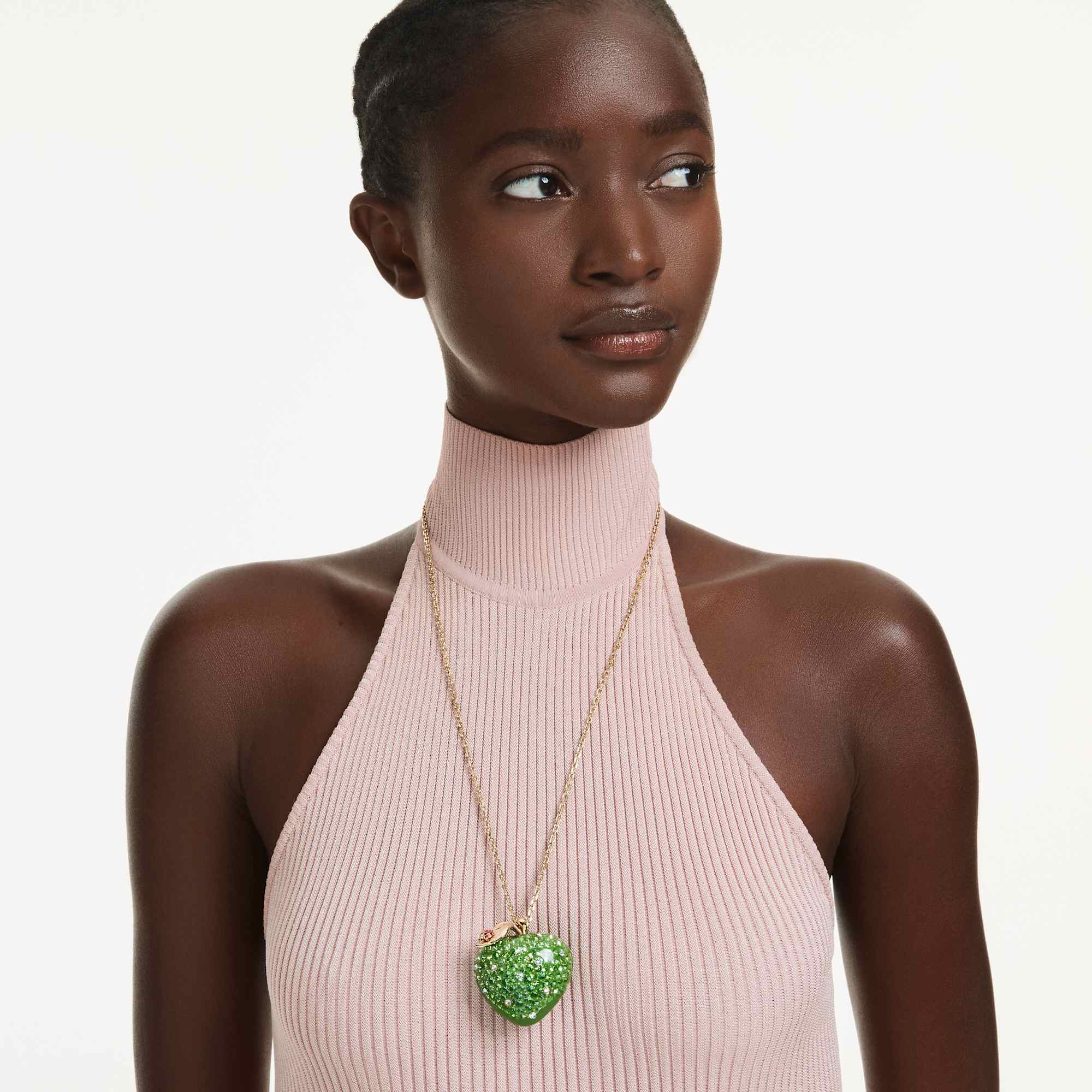 idyllia-pendant-mixed-cuts-apple-green-18k-gold-finish-swarovski-5742675