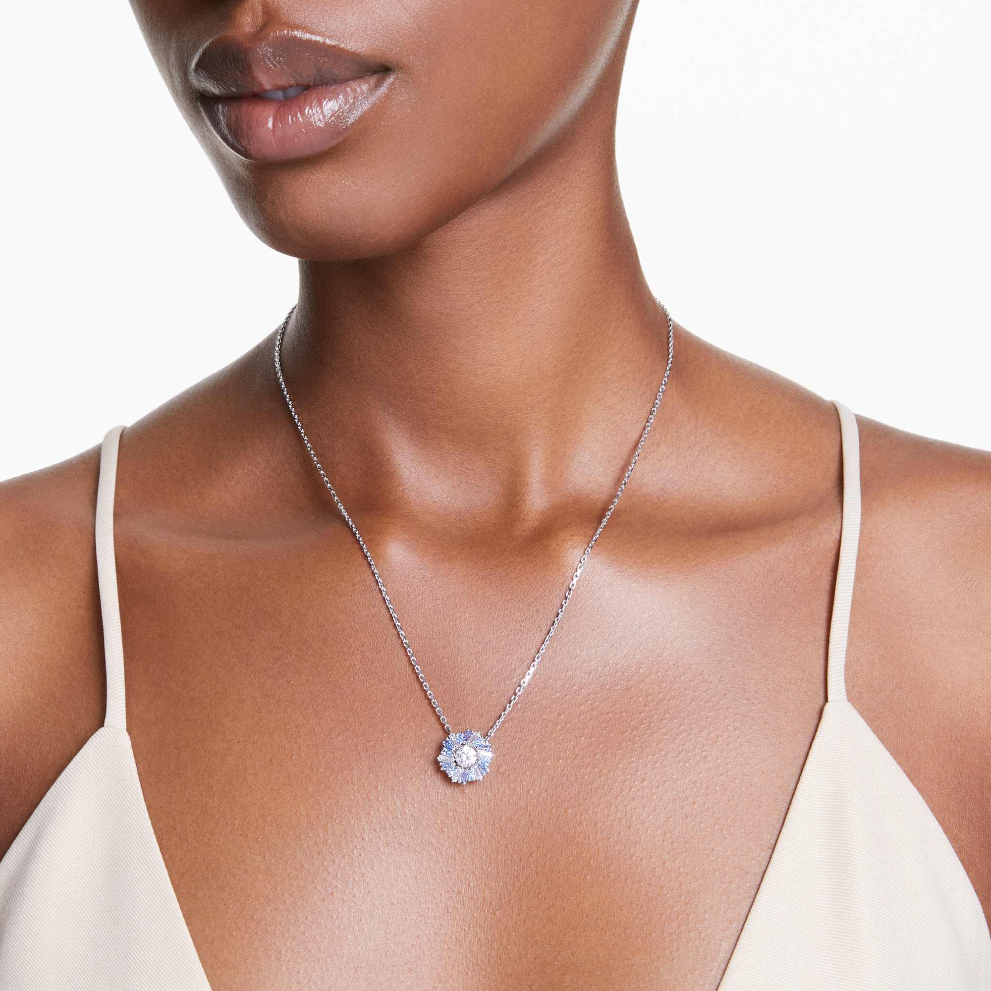 idyllia-pendant-mixed-cuts-flower-blue-rhodium-plated-swarovski-5680013