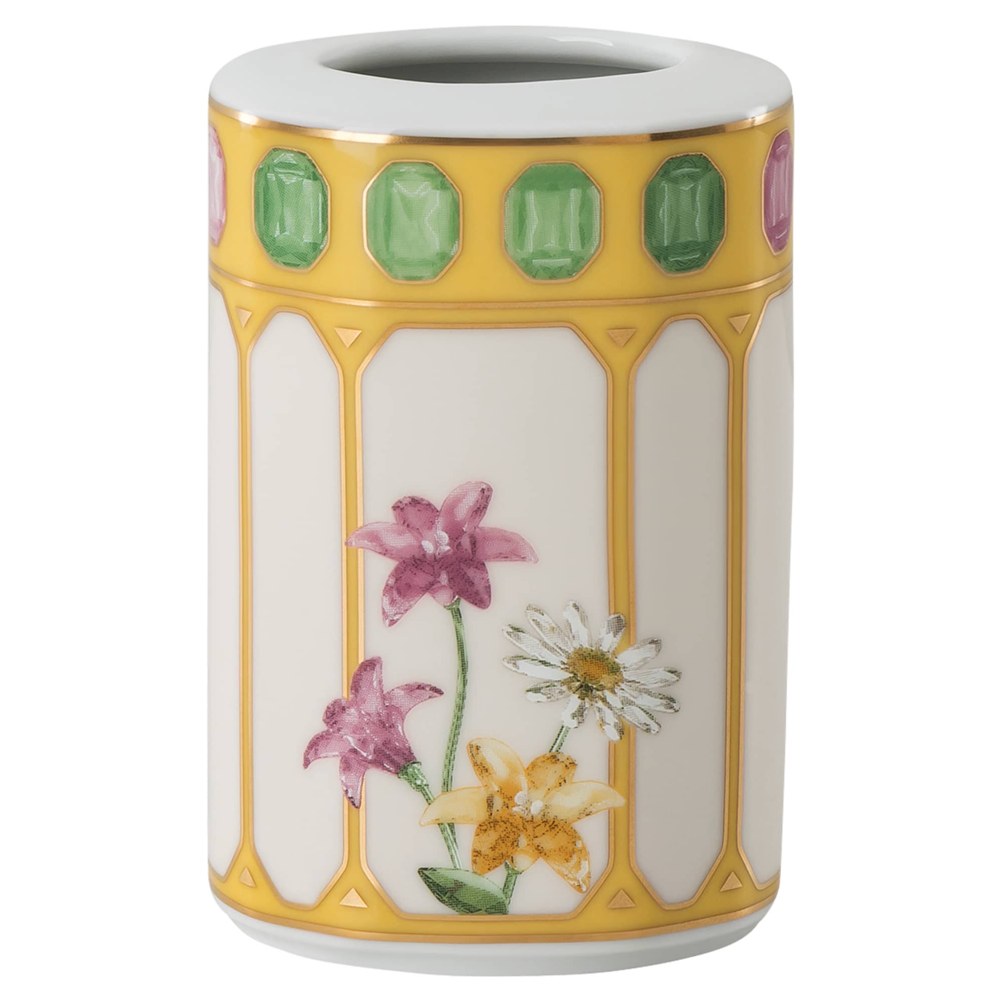 idyllia-vase-porcelain-crystal-print-motif-flower-yellow-swarovski-5746591