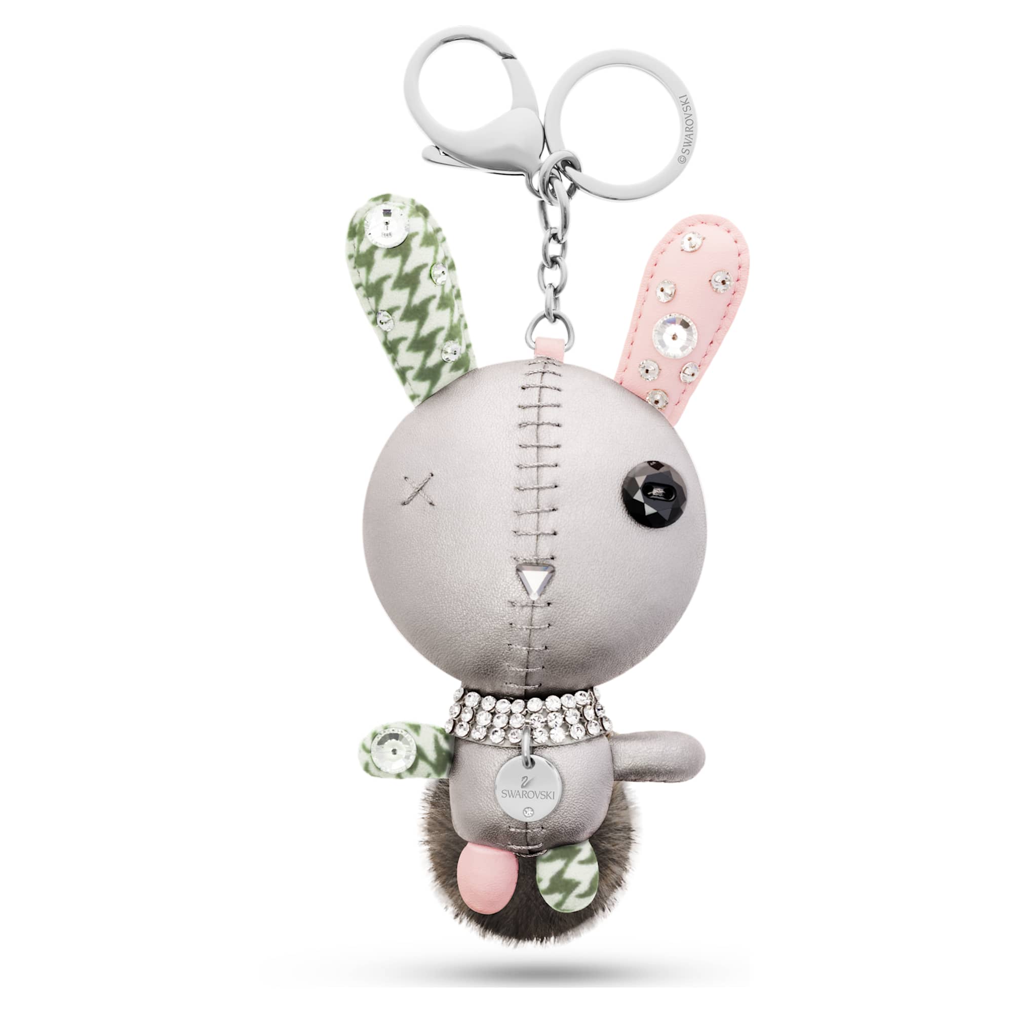 mathilde-bag-charm-rabbit-gray-stainless-steel-swarovski-5020921