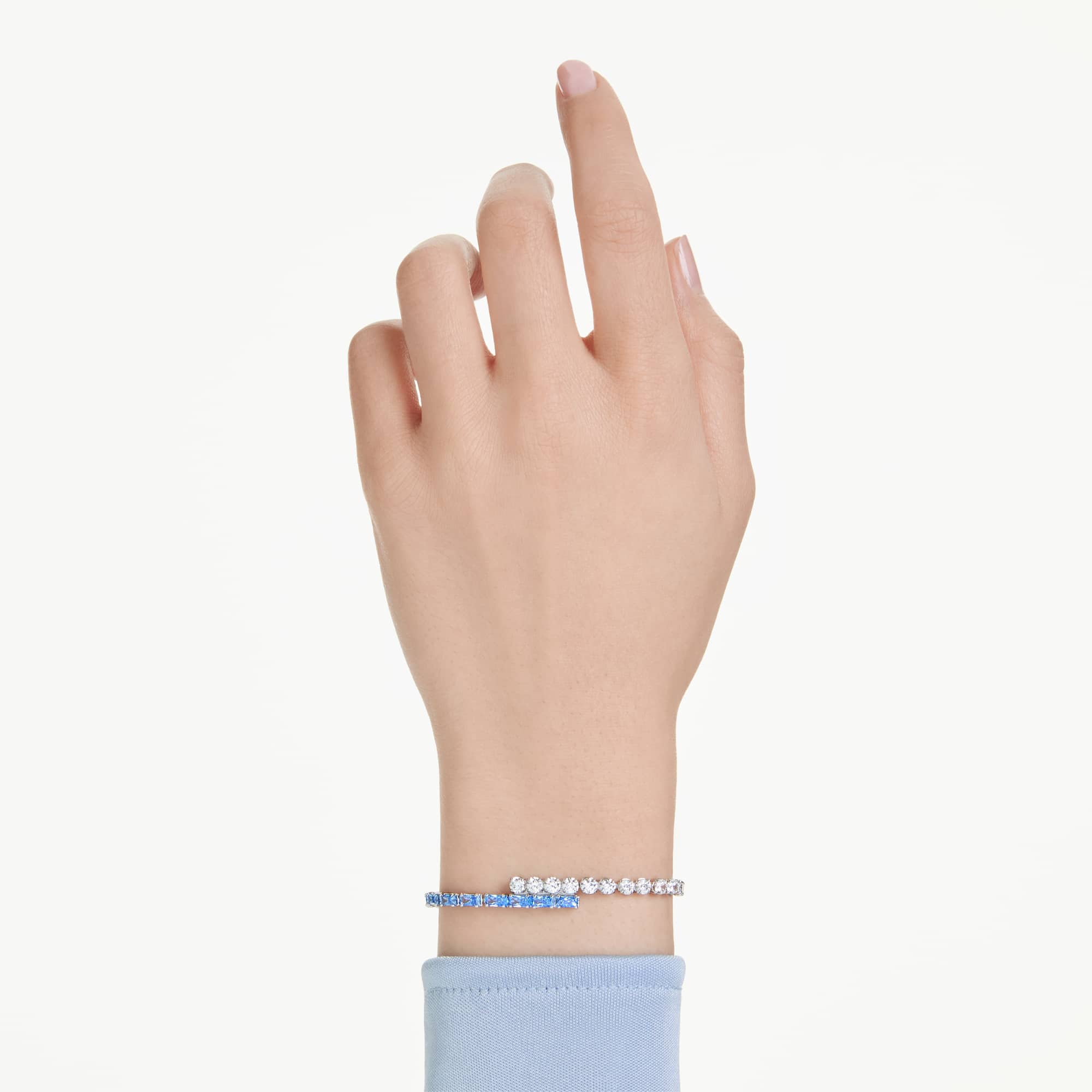matrix-bracelet-mixed-cuts-blue-rhodium-plated-swarovski-5732266
