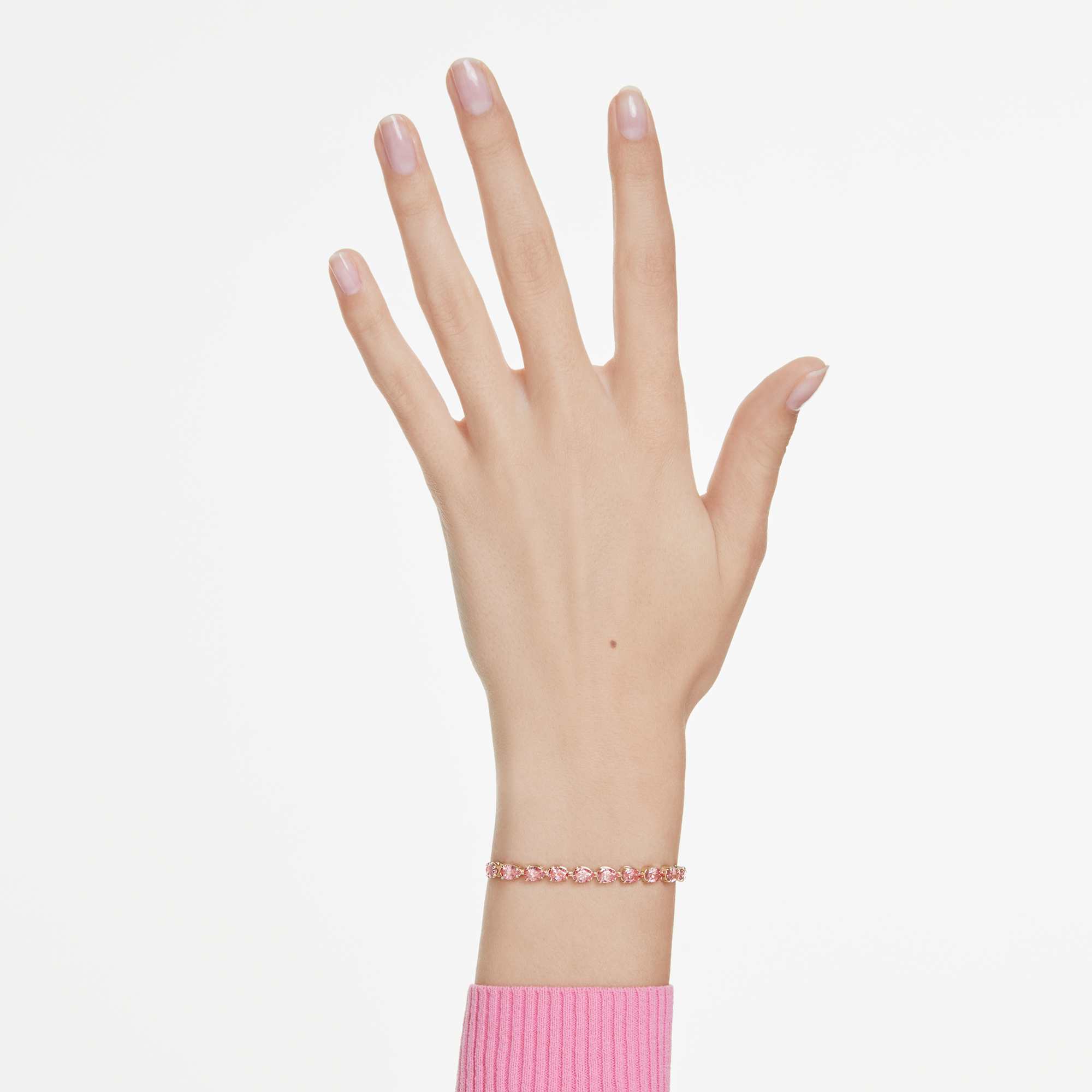 matrix-bracelet-pear-cut-pink-18k-gold-finish-swarovski-5707187