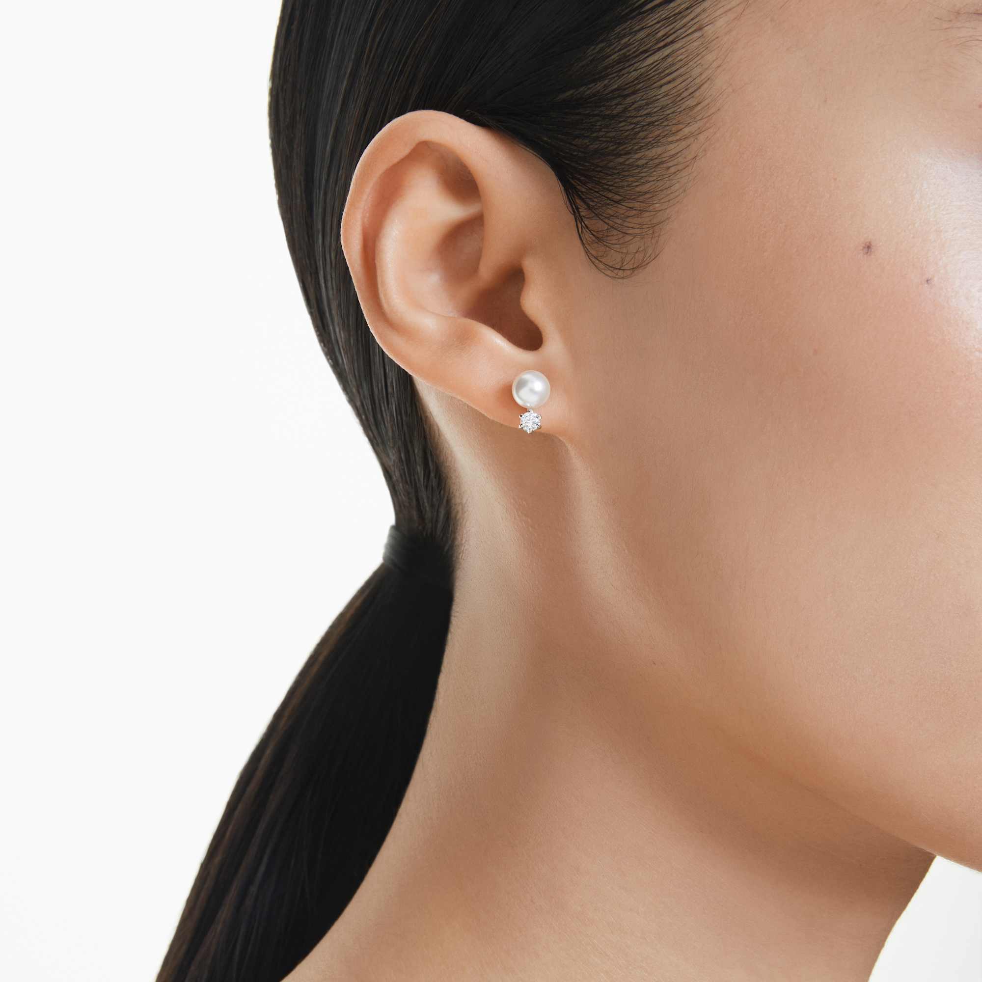 matrix-stud-earrings-crystal-pearl-round-cut-white-rhodium-plated-swarovski-5694225