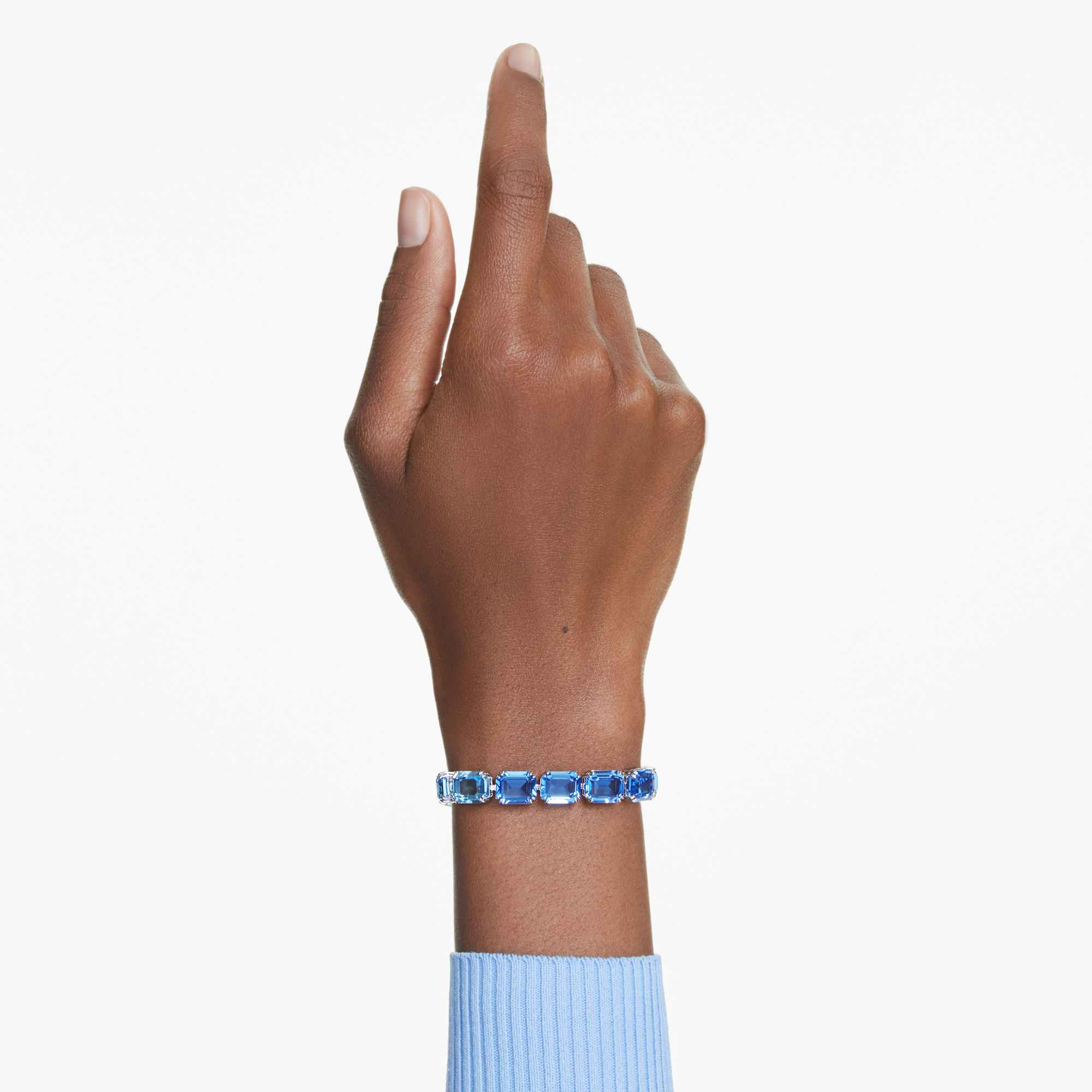 millenia-bracelet-octagon-cut-color-gradient-blue-rhodium-plated-swarovski-5694135