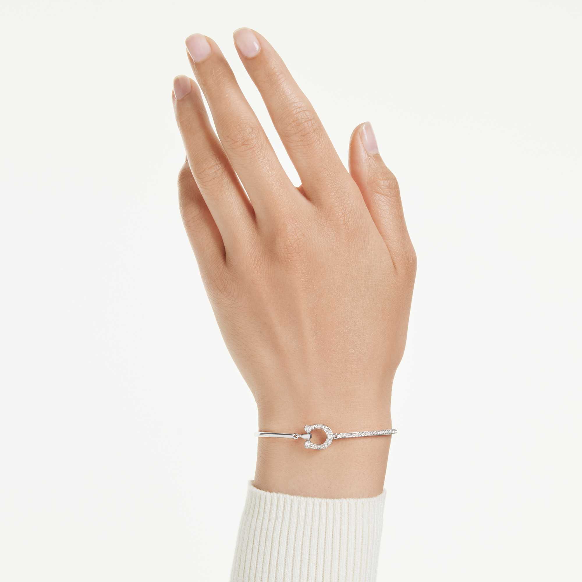 symbolica-bracelet-pavC3A9-horse-shoe-white-rhodium-plated-swarovski-5746220