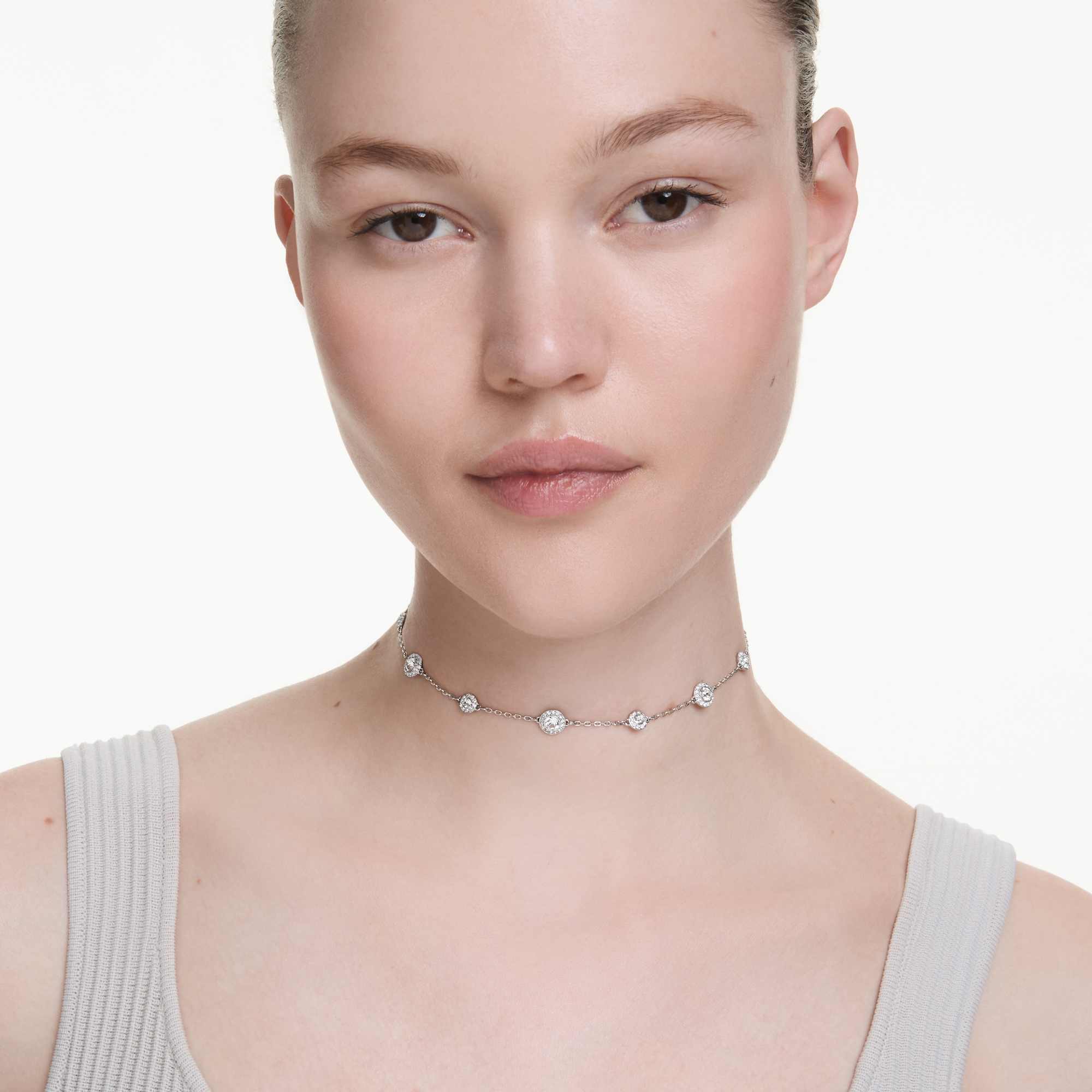 una-angelic-necklace-round-cut-double-sided-motifs-white-rhodium-plated-swarovski-5732275
