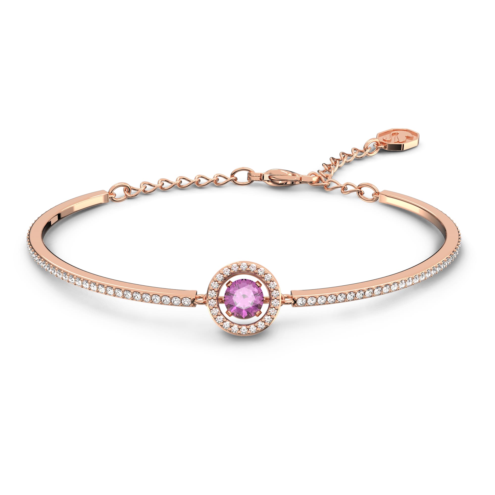 una-bangle-round-cut-purple-18k-rose-gold-finish-swarovski-5620554